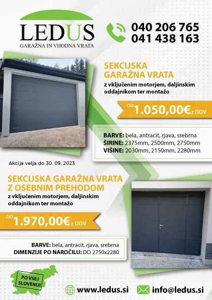 Garažna vrata ledus